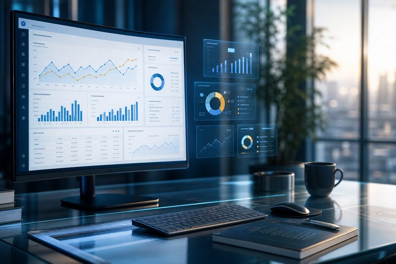 Dashboard cash-flow — grafice financiare realiste și indicatori de performanță